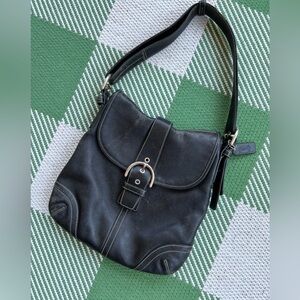Coach Legacy crossbody leather 4 pocket bag